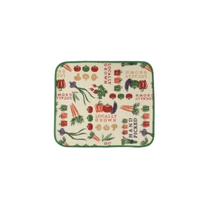 Microfiber vegetable draining mat.