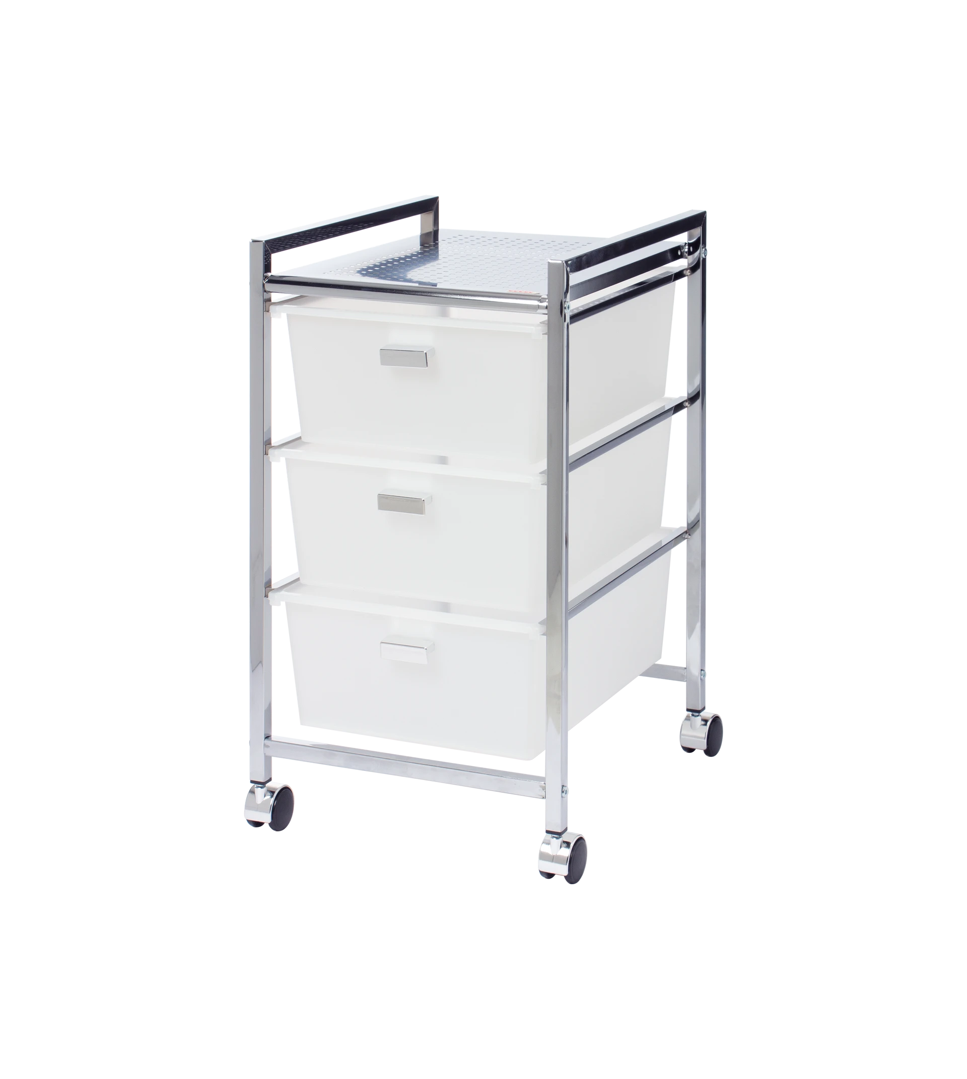 Carrito de baño con ruedas y 3 cajones de plástico