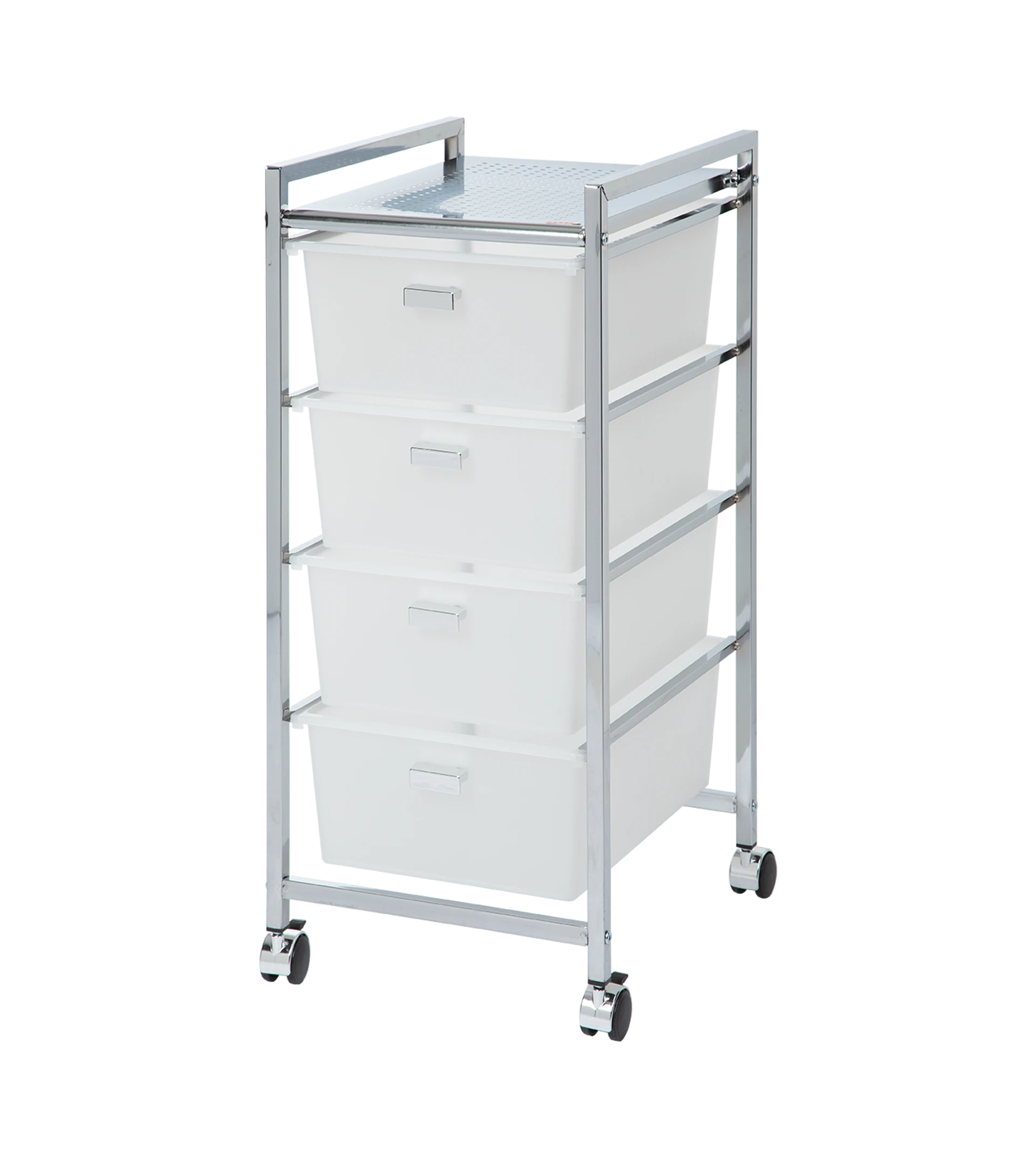 Carrito de baño con ruedas y 4 cajones en plástico