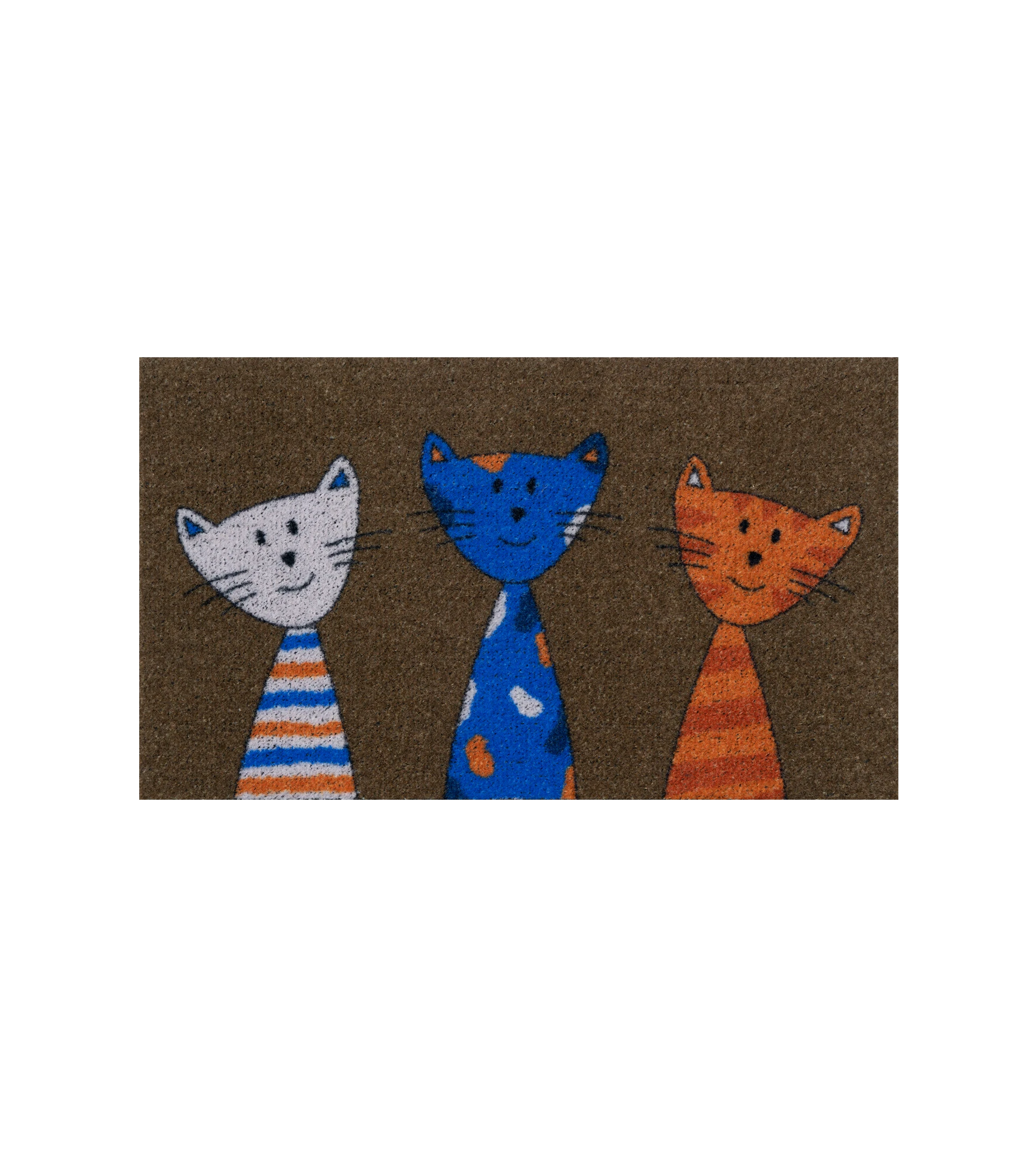 Felpudo 3 gatos de colores