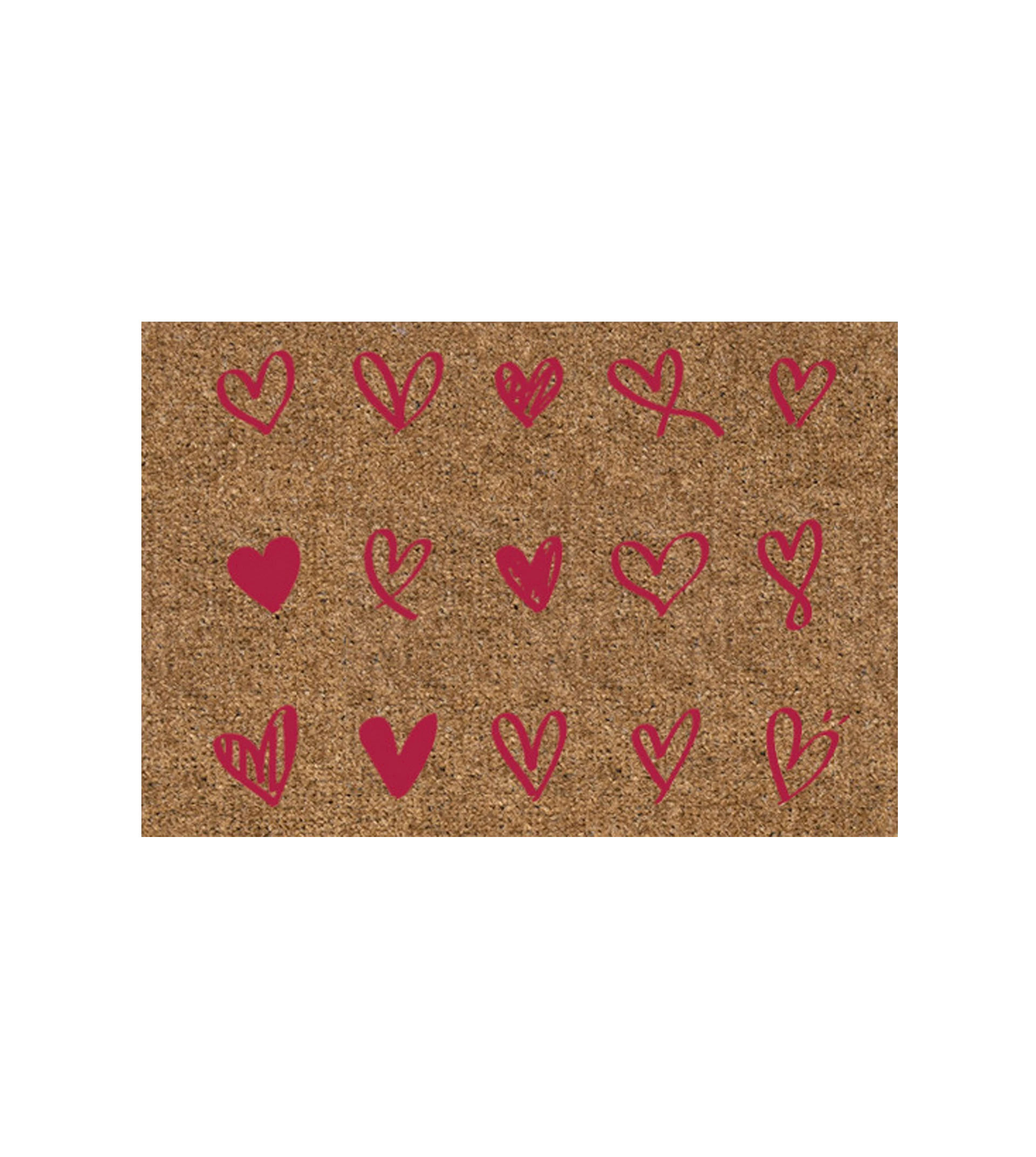 Felpudo corazones