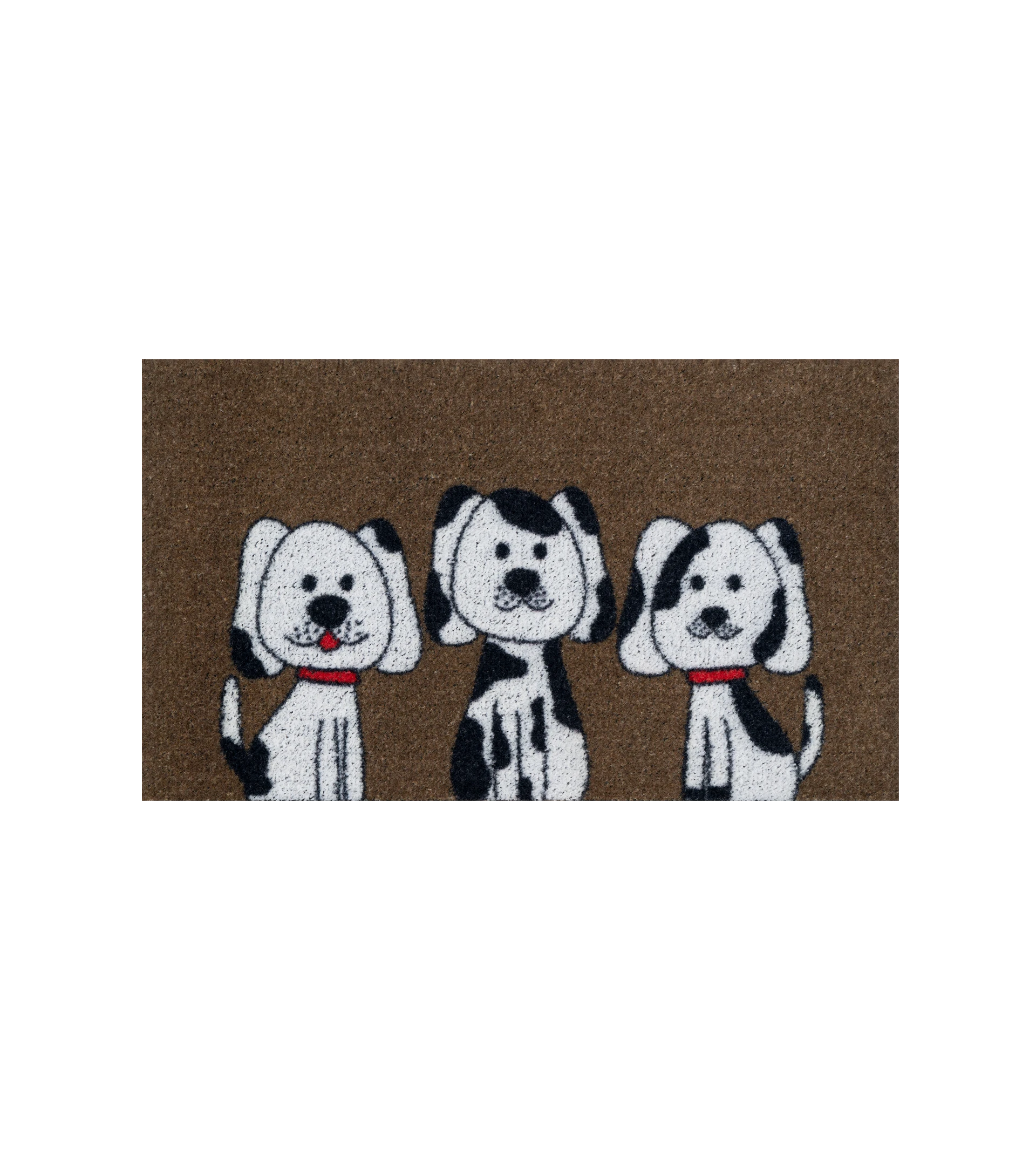 Felpudo 3 perros de colores