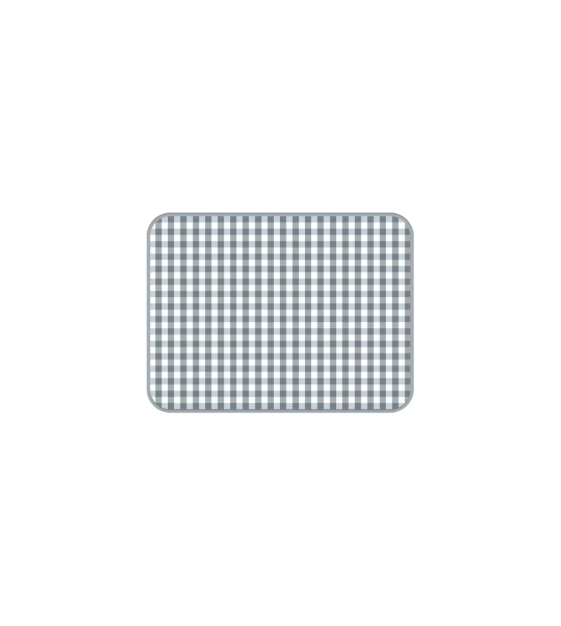 XL Checkered Microfiber Draining Mat