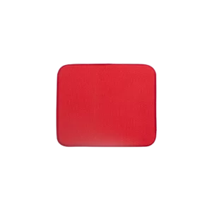 Red microfiber draining mat
