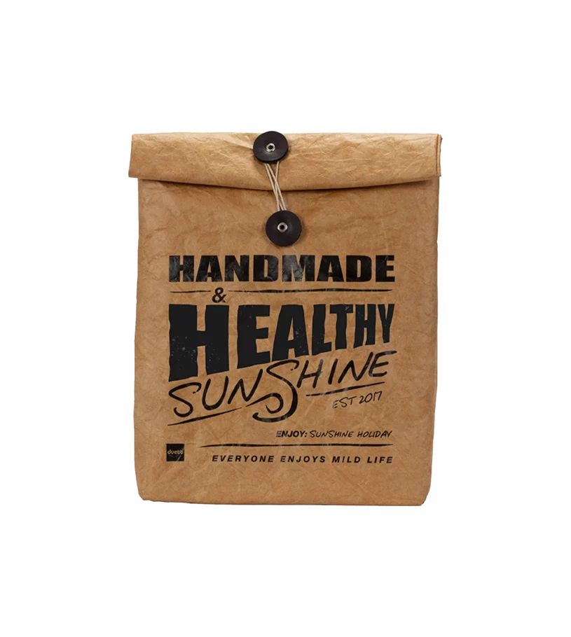 Medium brown velcro food bag