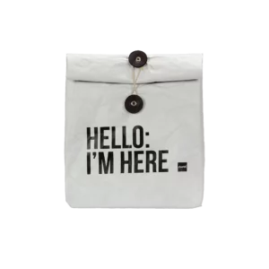 Small white velcro food bag