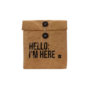 Small brown velcro food bag