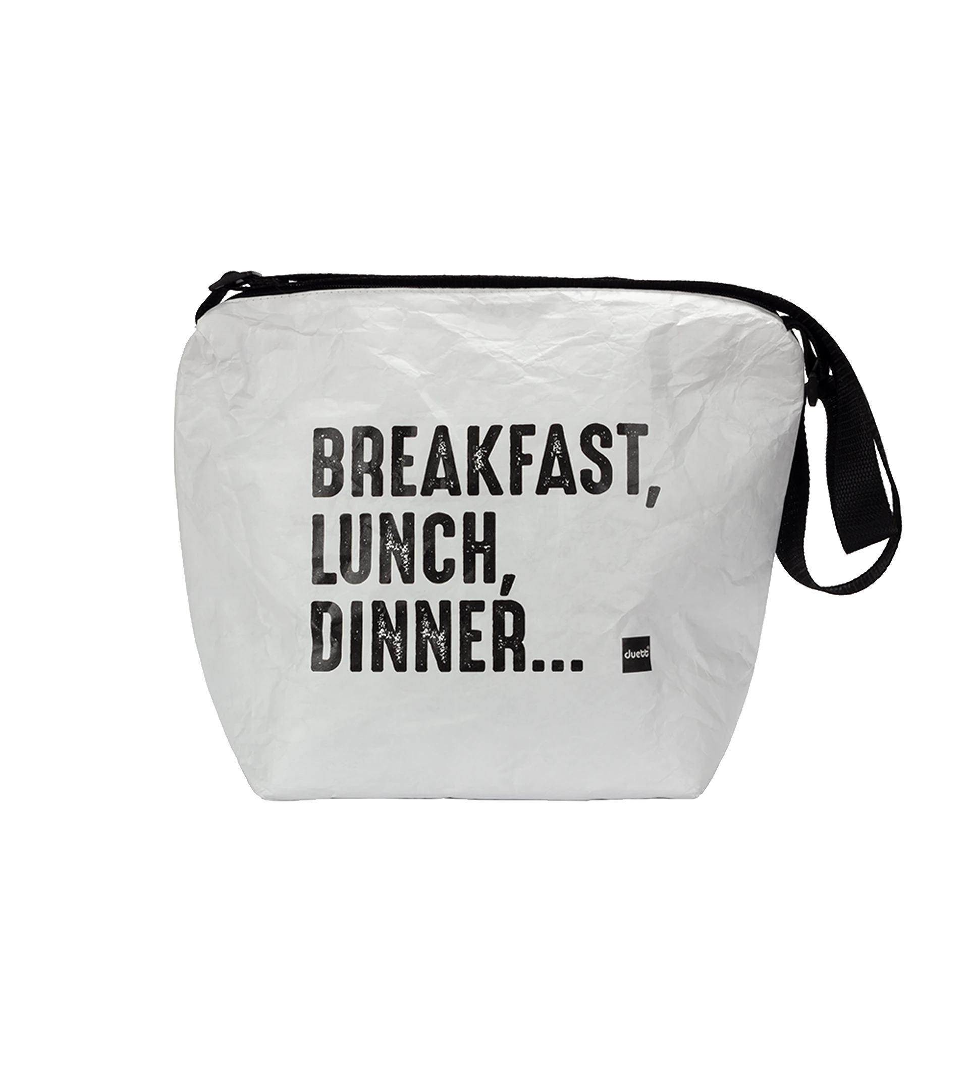 Bolsa porta alimentos cremallera mediana blanca