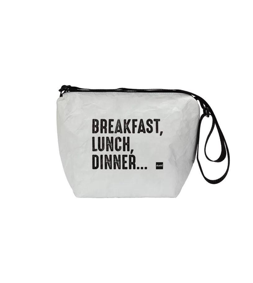 Small white zipper food bag