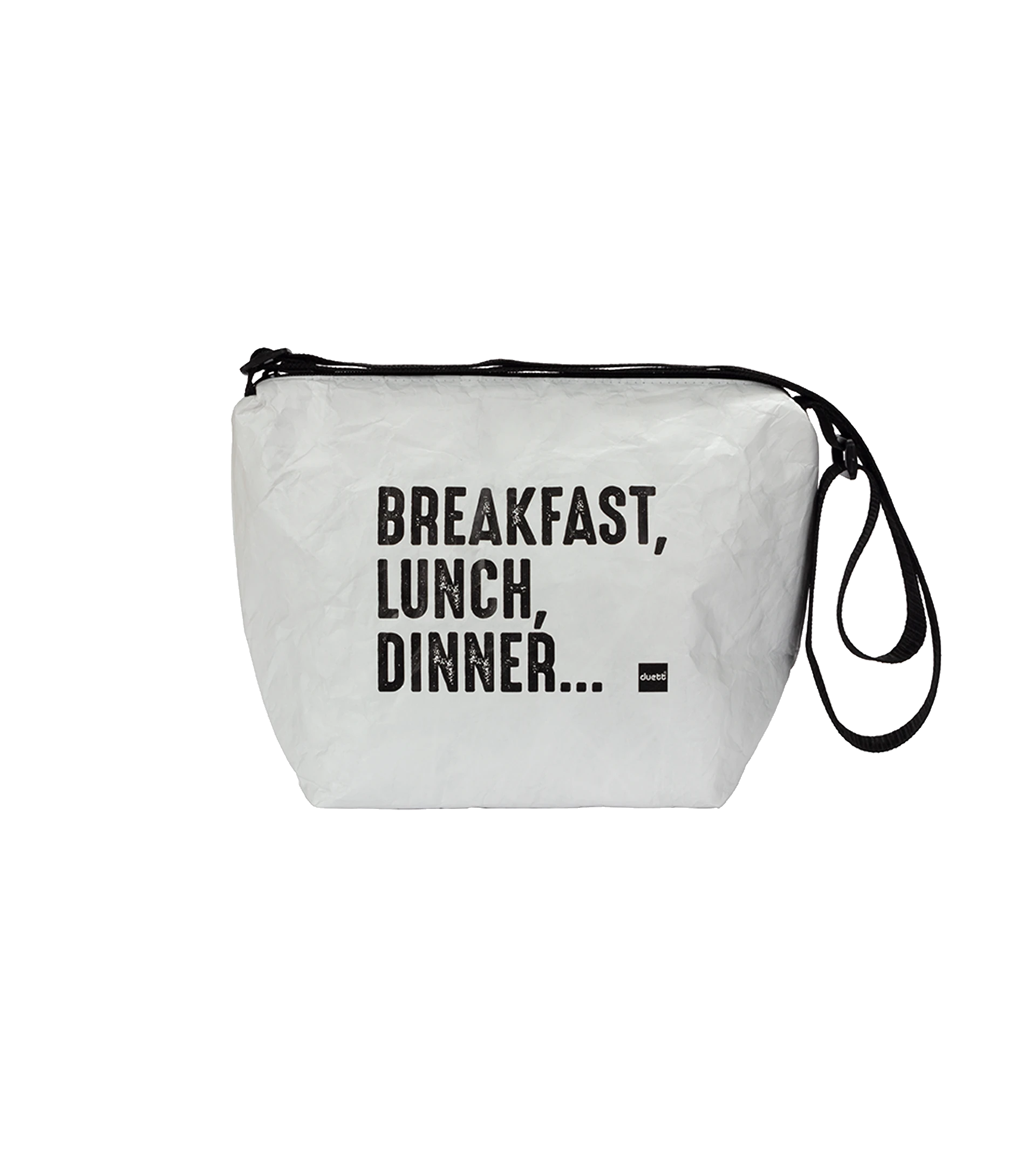 Bolsa porta alimentos cremallera pequeña blanca
