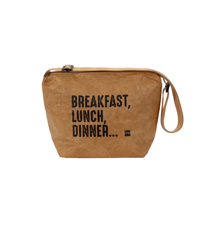 Small brown zipper food bag
