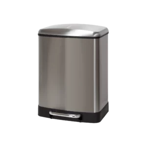 Cubo de basura con pedal cromado 12 + 12 Litros
