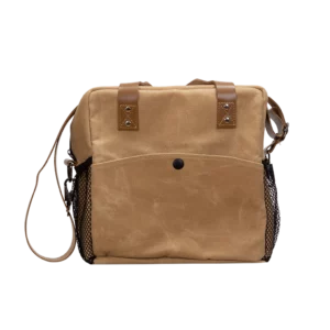 Waxed cotton food bag