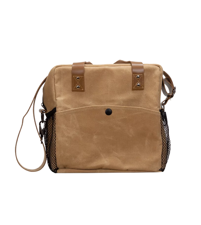 Waxed cotton food bag