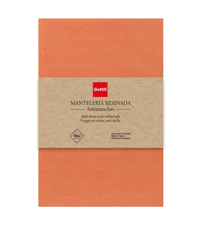 Resin-coated table linen
