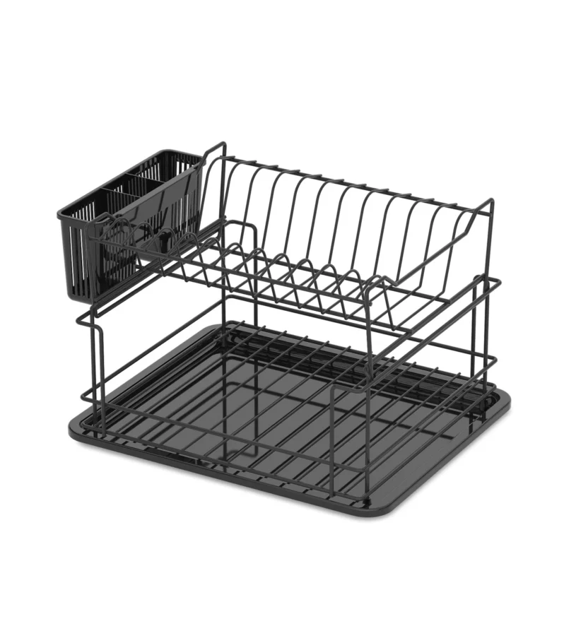 Escurreplatos doble en color negro Escurreplatos doble en color negro