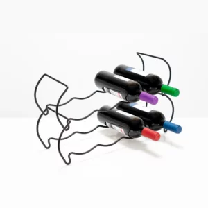 Stackable horizontal wine rack