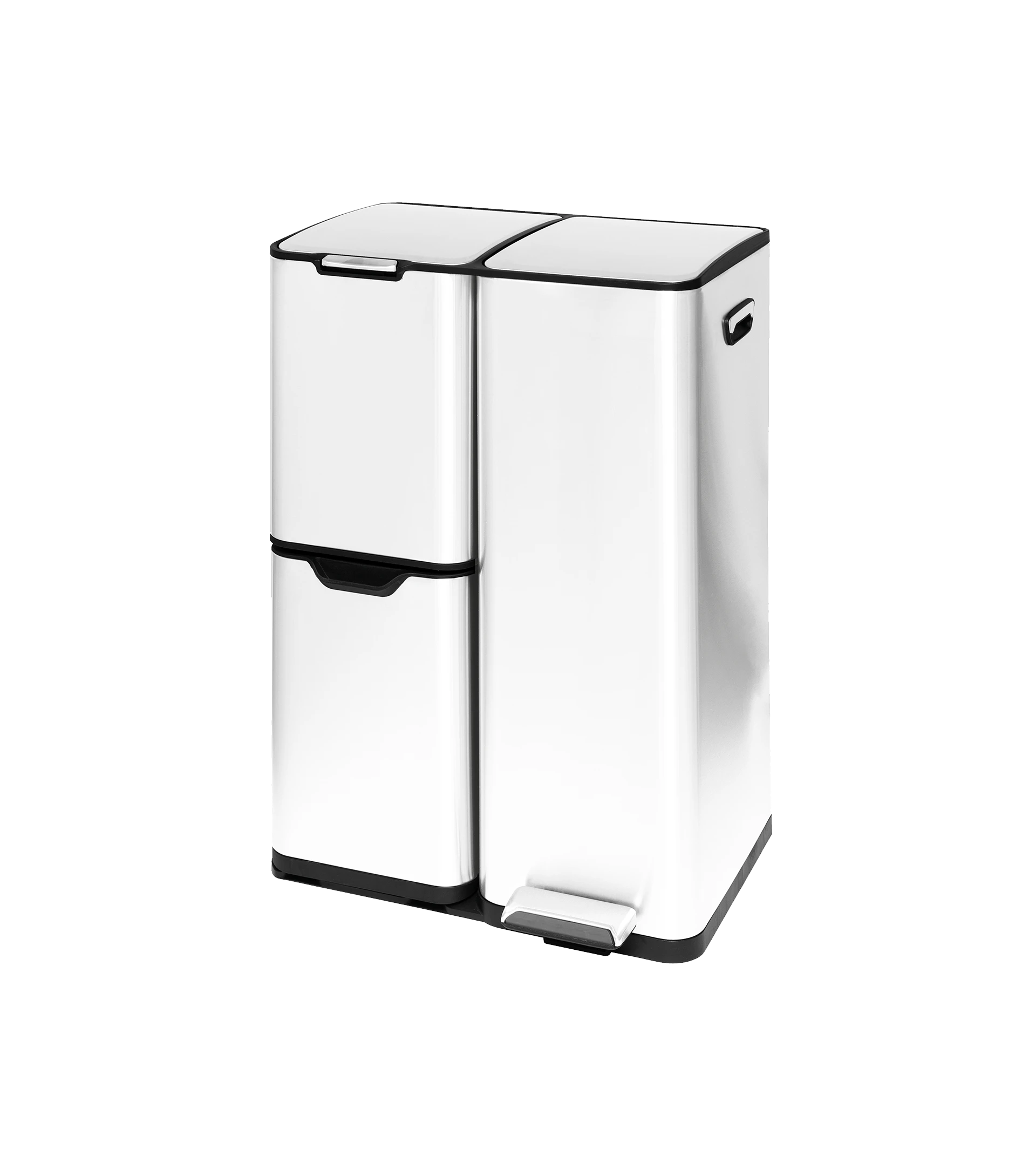 Cubo de reciclaje con 3 compartimentos