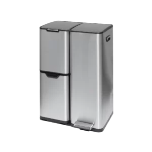 Recycling bin with 3 compartments