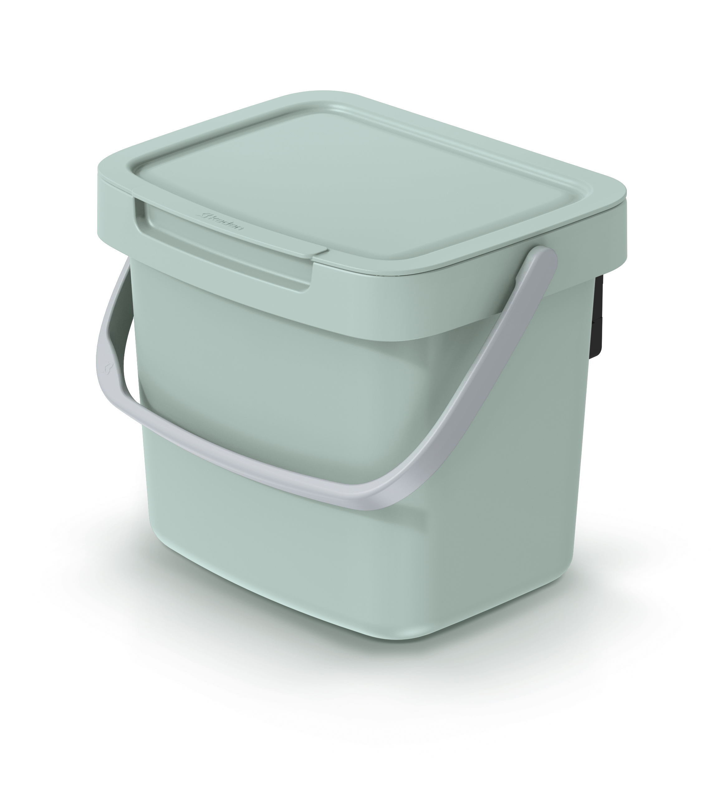 Cubo de reciclaje de 3 litros, verde