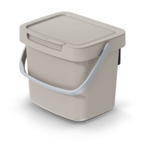 Cubo de reciclaje de 3 litros, marrón