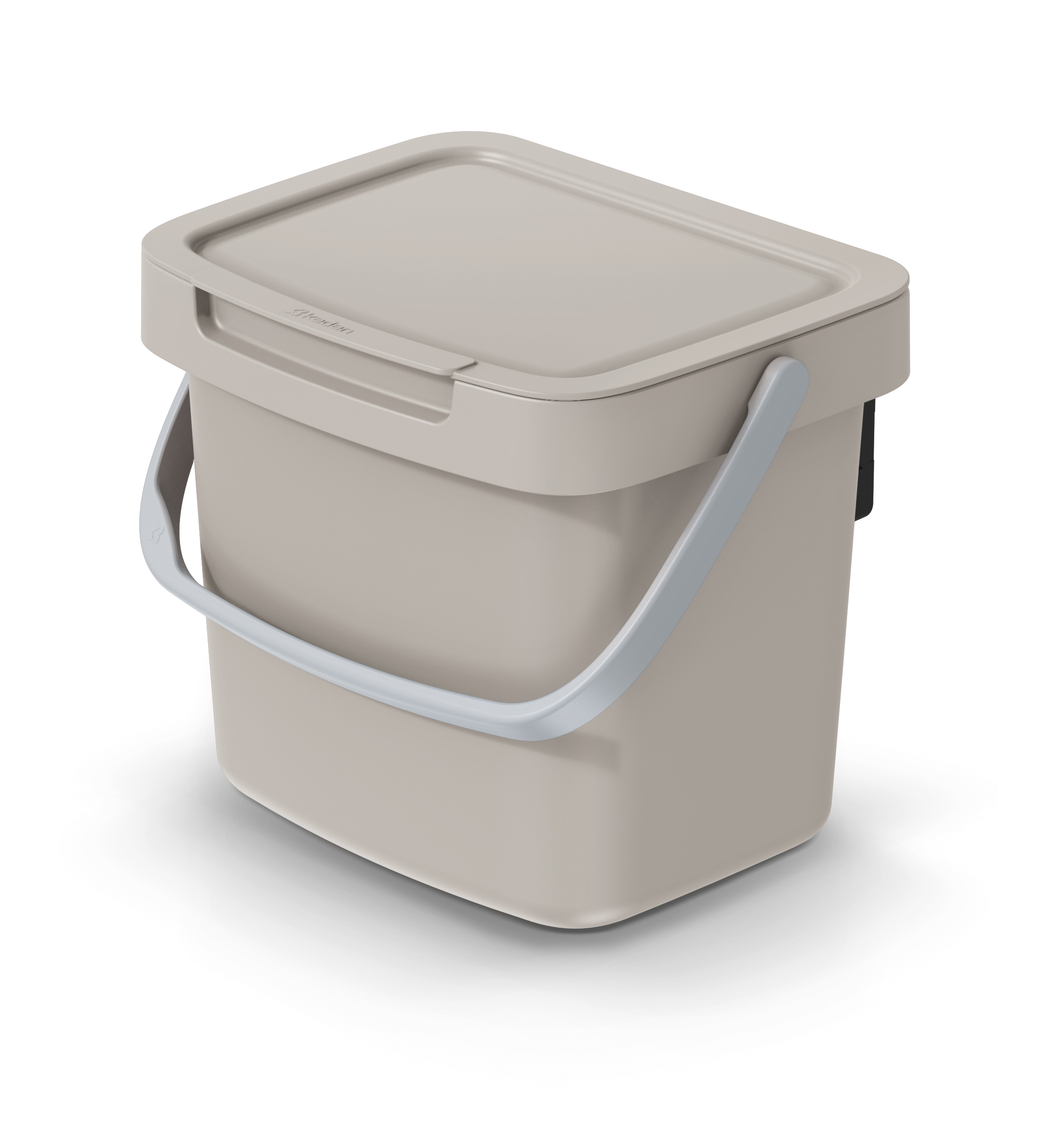 Cubo de reciclaje de 3 litros, marrón