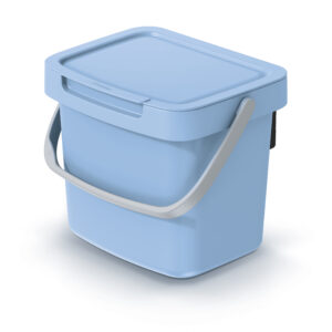 Cubo de reciclaje de 3 litros, azul