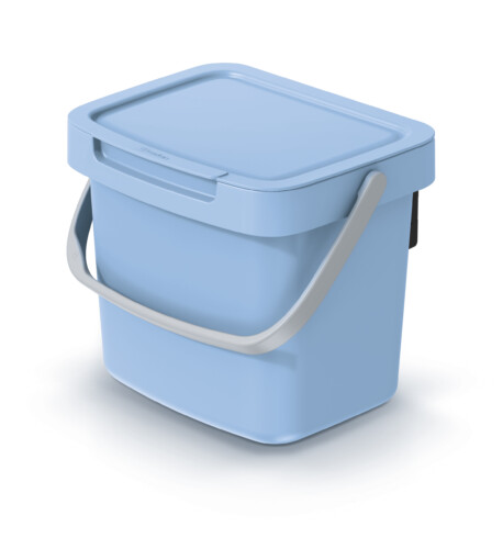 Cubo de reciclaje de 3 litros, azul