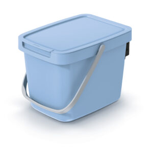Cubo de reciclaje de 6 litros, azul