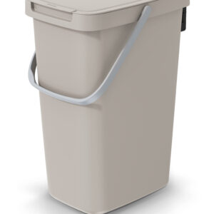 Cubo de reciclaje de 12 litros, marrón