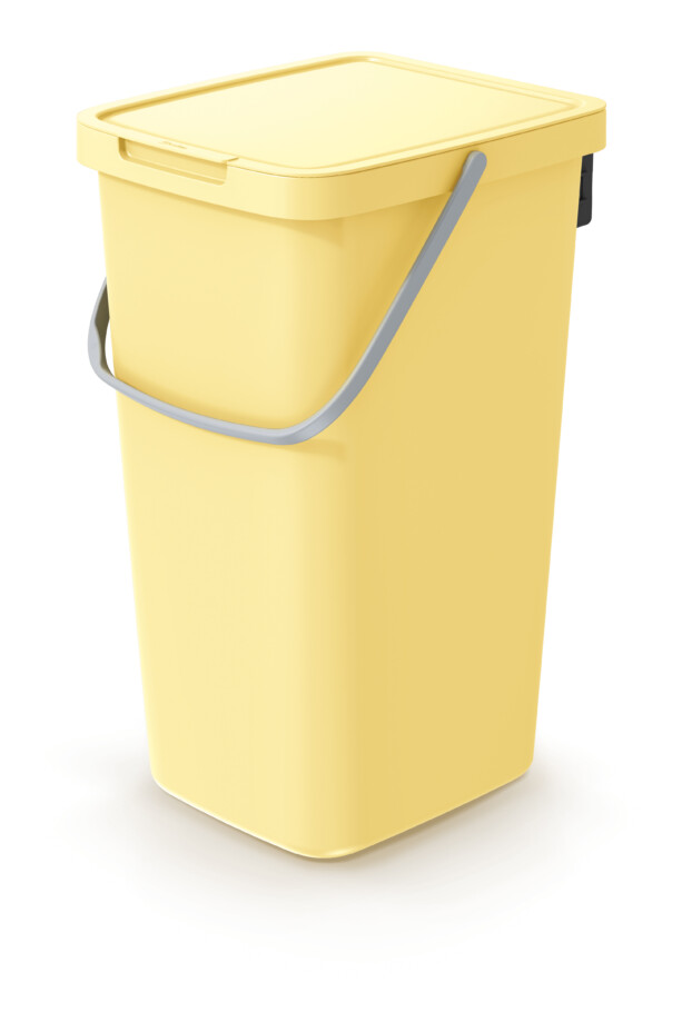 25 liter recycling bin, yellow