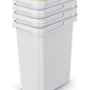 Set de 4 cubos de reciclaje de 12 litros