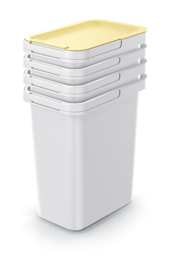 Set of 4 recycling bins of 12 liters
