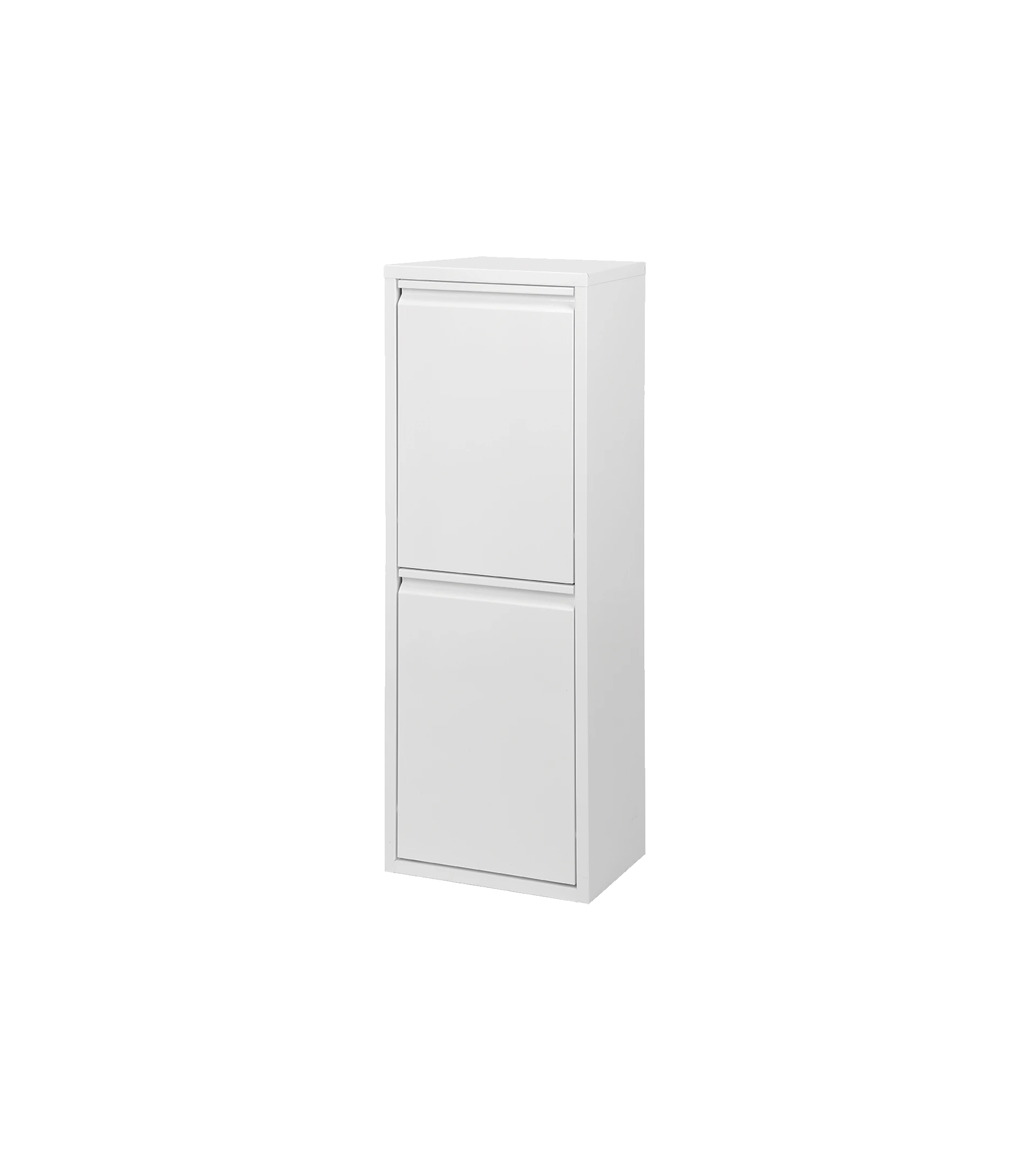 Mueble metálico para reciclar con 2 compartimentos