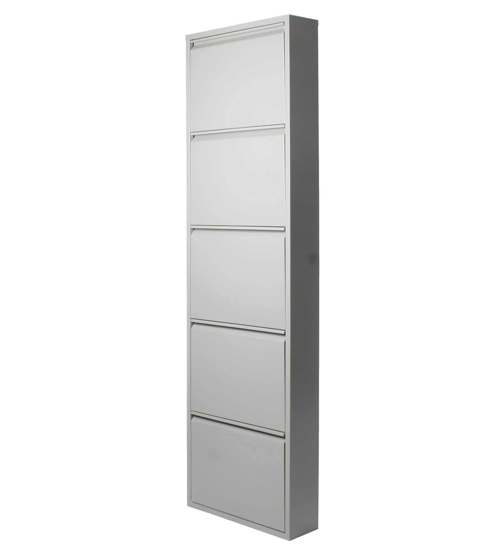 Zapatero metálico 5 puertas Gris