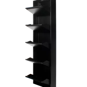 Metallic Shoe Rack 5 doors Black