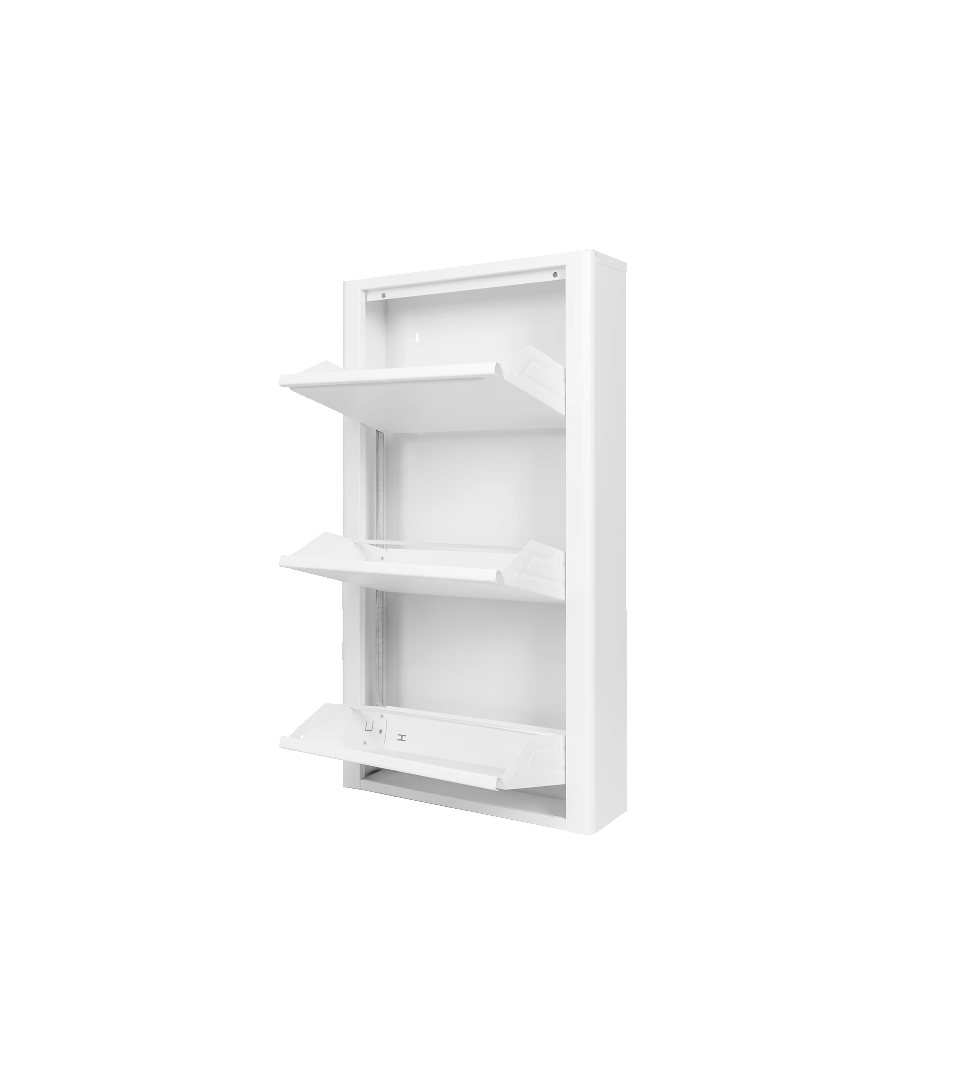 Mueble Zapatero Metálico 3 puertas blanco