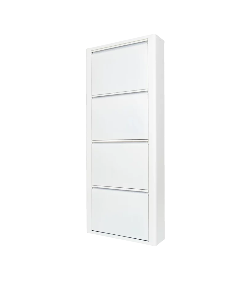 Mueble Zapatero Metálico 4 puertas blanco Mueble Zapatero Metálico 4 puertas blanco