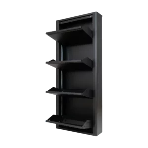 Metal Shoe Furniture 4 doors Black