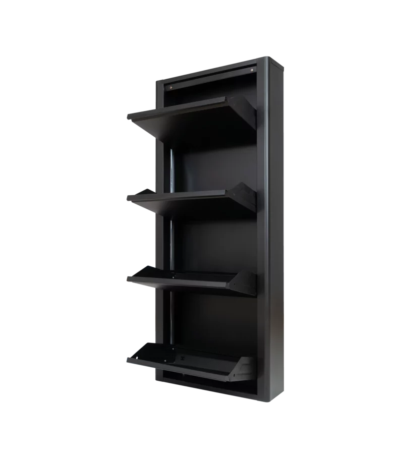 Metal Shoe Furniture 4 doors Black