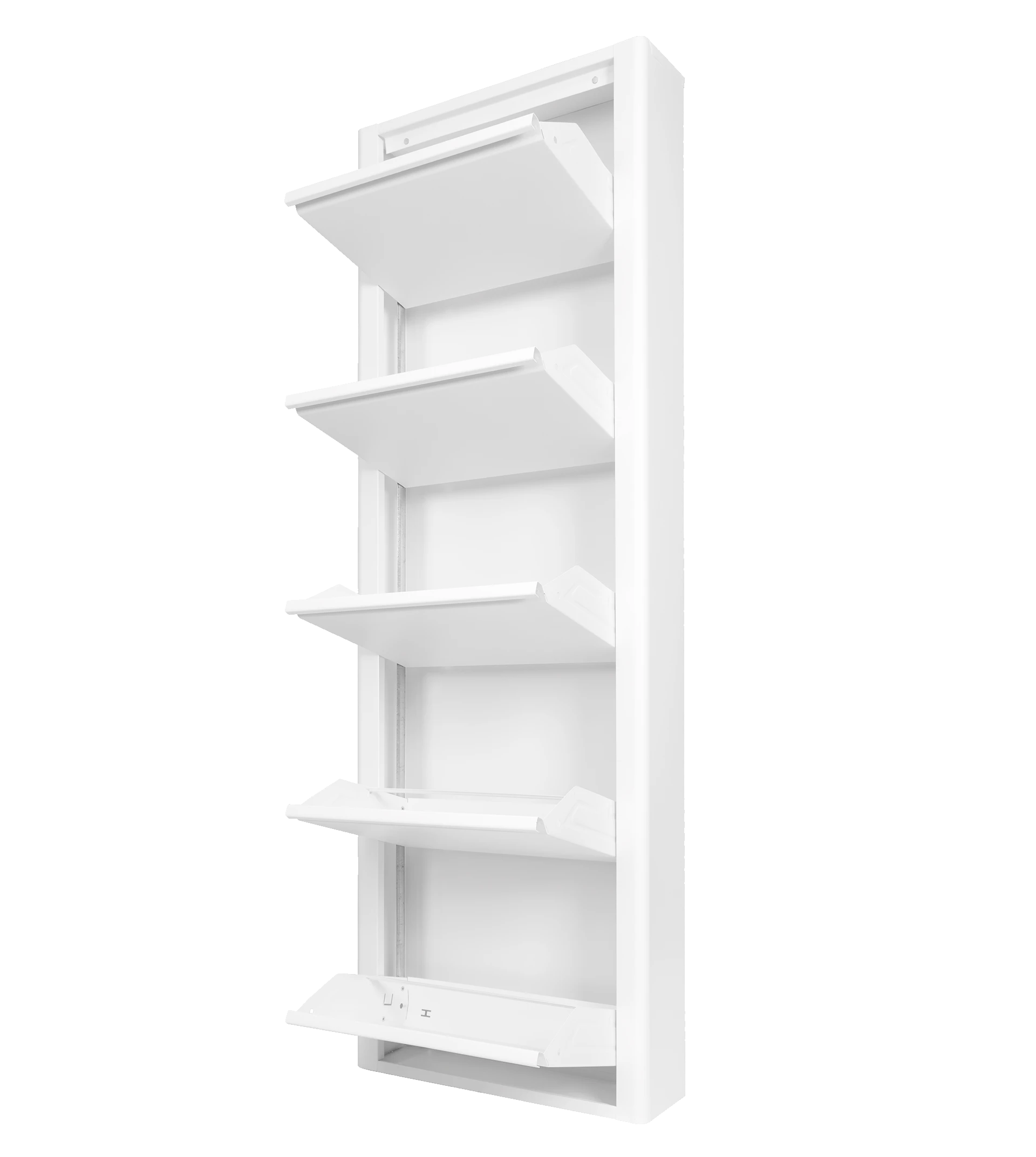 Mueble Metálico para Zapatos 5 puertas Blanco