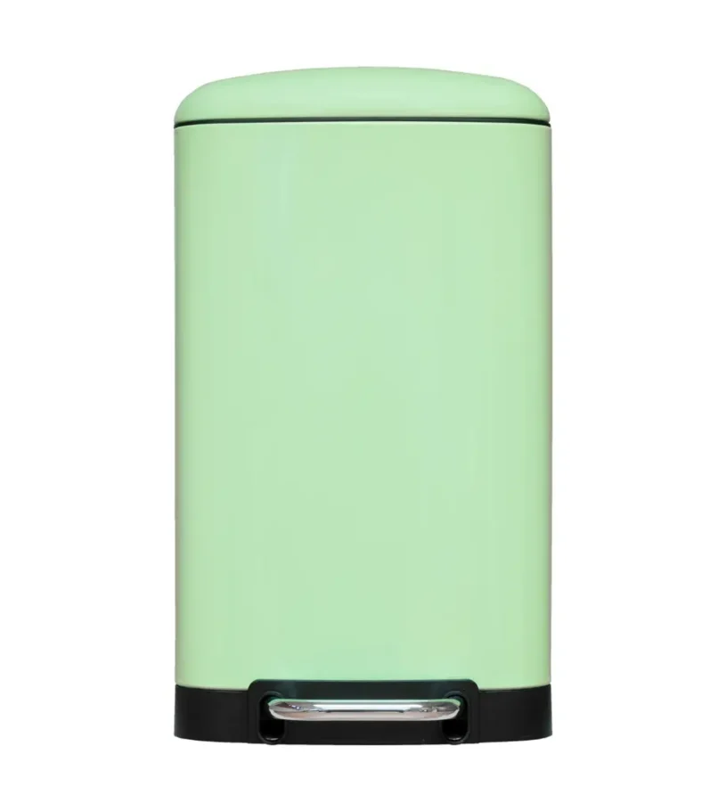 Cubo de basura con pedal verde 30 L