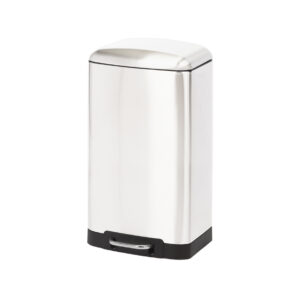 Metal furniture for recycling with 4 compartments. Rounded corners.