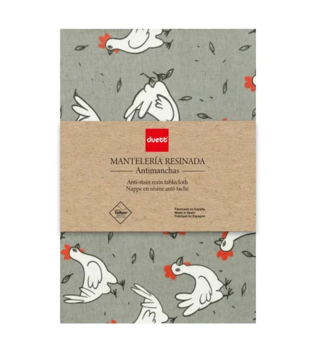 Resin-coated table linen