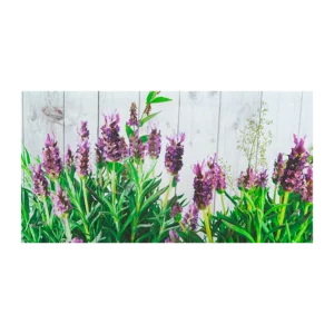Lavender resin-coated tablecloth