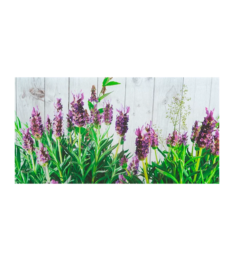 Lavender resin-coated tablecloth